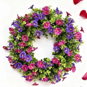 WSU0011 (3) profile - Artificial Morning Glory Wreath