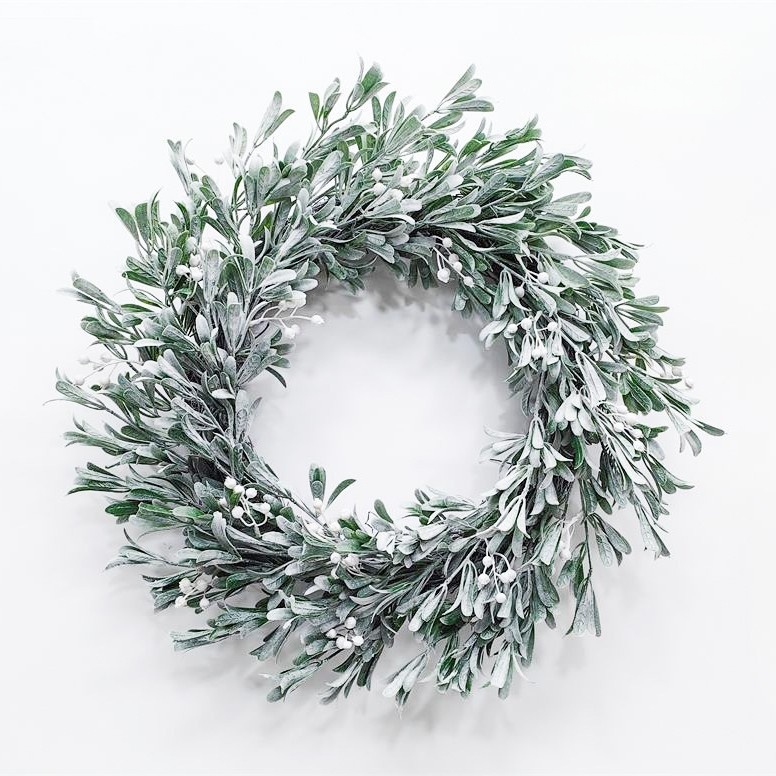 WWI0002 (4) - Winter Frosted Evergreen & Neutral Wreath Collection