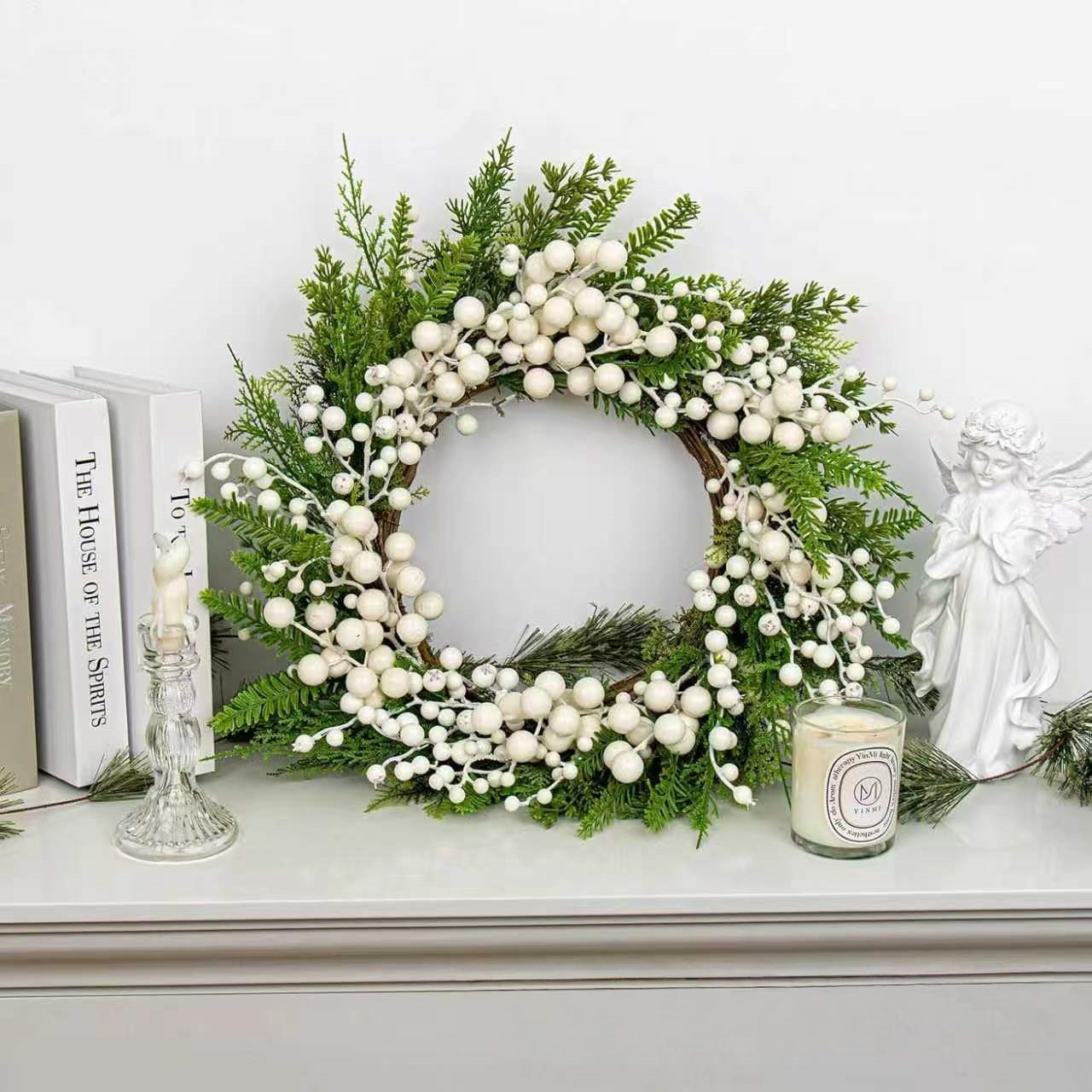 WWI0004 (1) - Winter Frosted Pine and Neutral Winter Wreath Collection