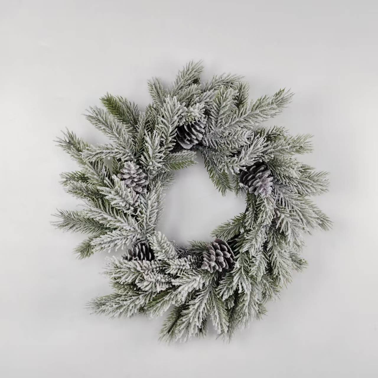 WWI0004 (3) - Winter Frosted Pine and Neutral Winter Wreath Collection