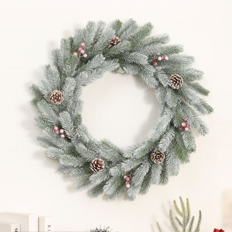WWI0004 (4) profile - Winter Frosted Pine and Neutral Winter Wreath Collection