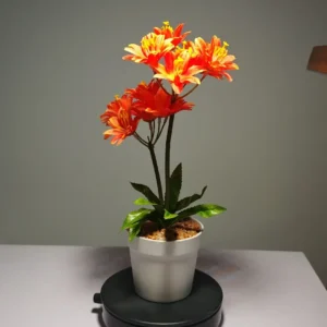 ZH0013 (5) profile - Artificial Orange Lily-Like Flower Arrangement