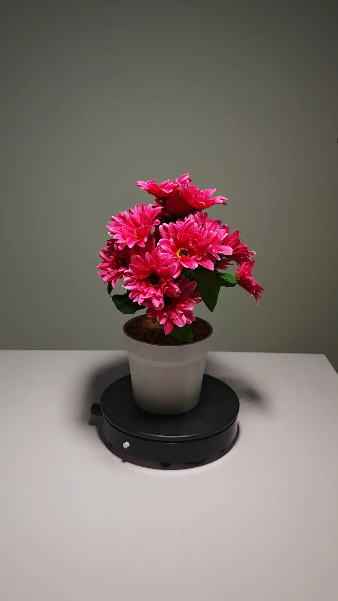 ZH0016 (2) - Artificial Hot Pink Gerbera Daisy Arrangement