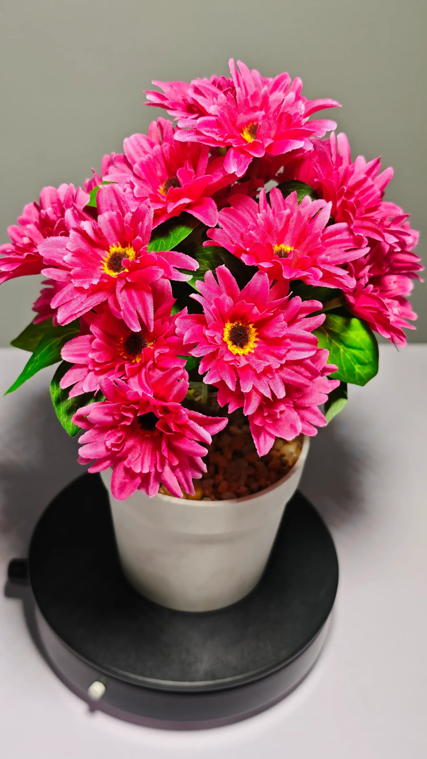 ZH0016 (5) - Artificial Hot Pink Gerbera Daisy Arrangement